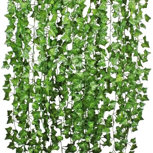 Artificial Green Ivy Leaf Rattan Creeper Leaves