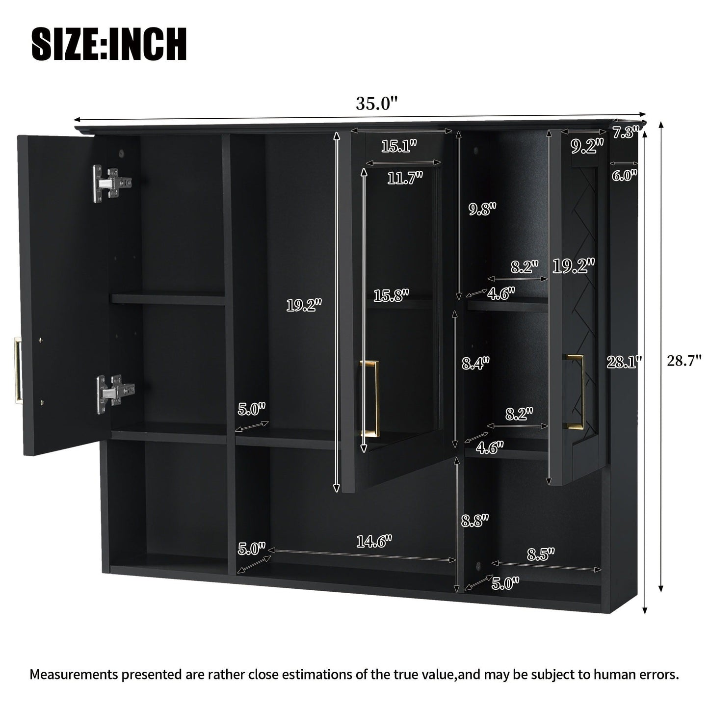 Modern Wall Mounted Medicine Cabinet Mirror