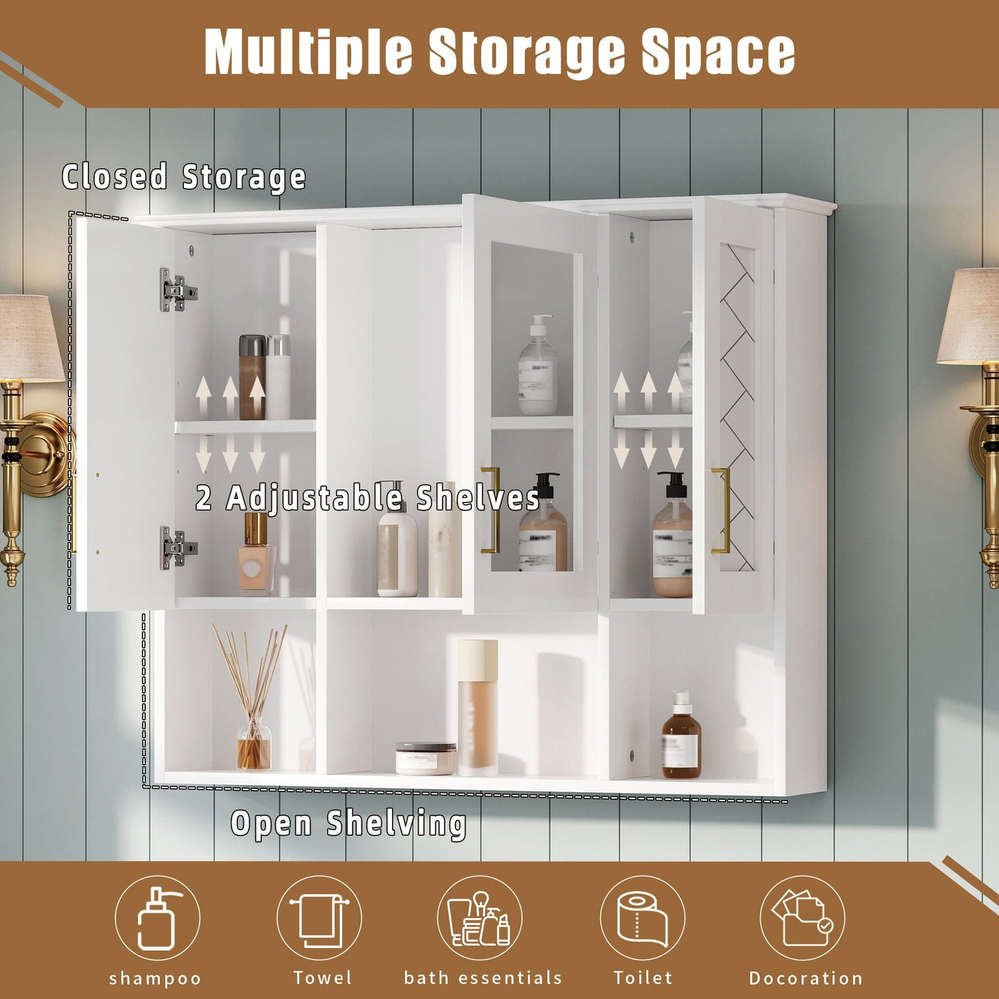 Modern Wall Mounted Medicine Cabinet Mirror