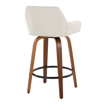 Daniella - Contemporary Fixed Height Counter Stool (Set of 2)