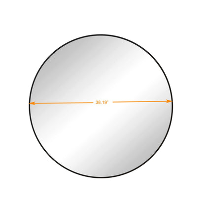 Metal Framed Circle Mirror