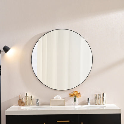 Circular Framed Wall Mirror