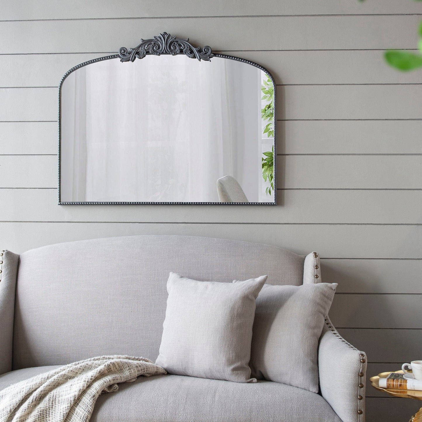 Baroque Inspired Arched Wall Mirror