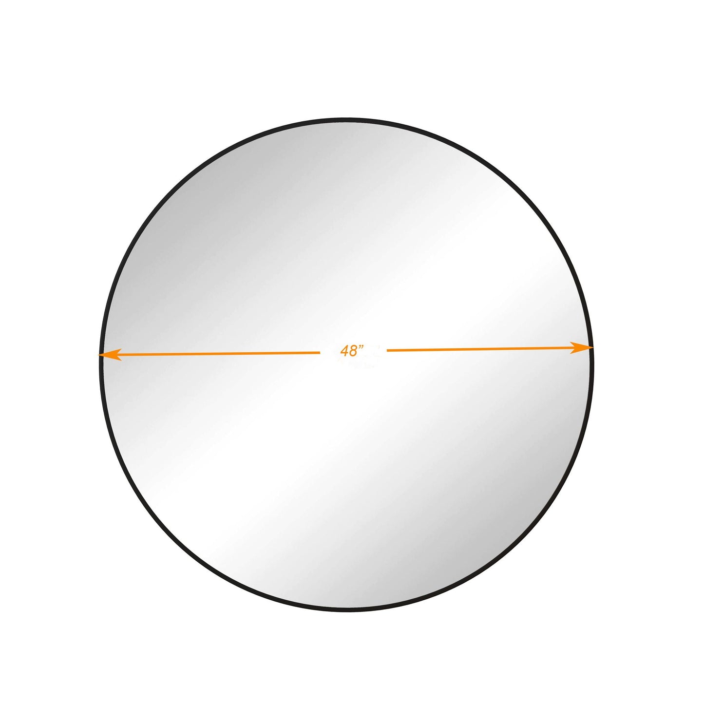 Metal Framed Circle Mirror
