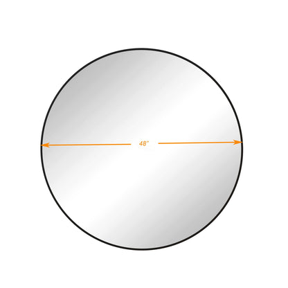 Metal Framed Circle Mirror