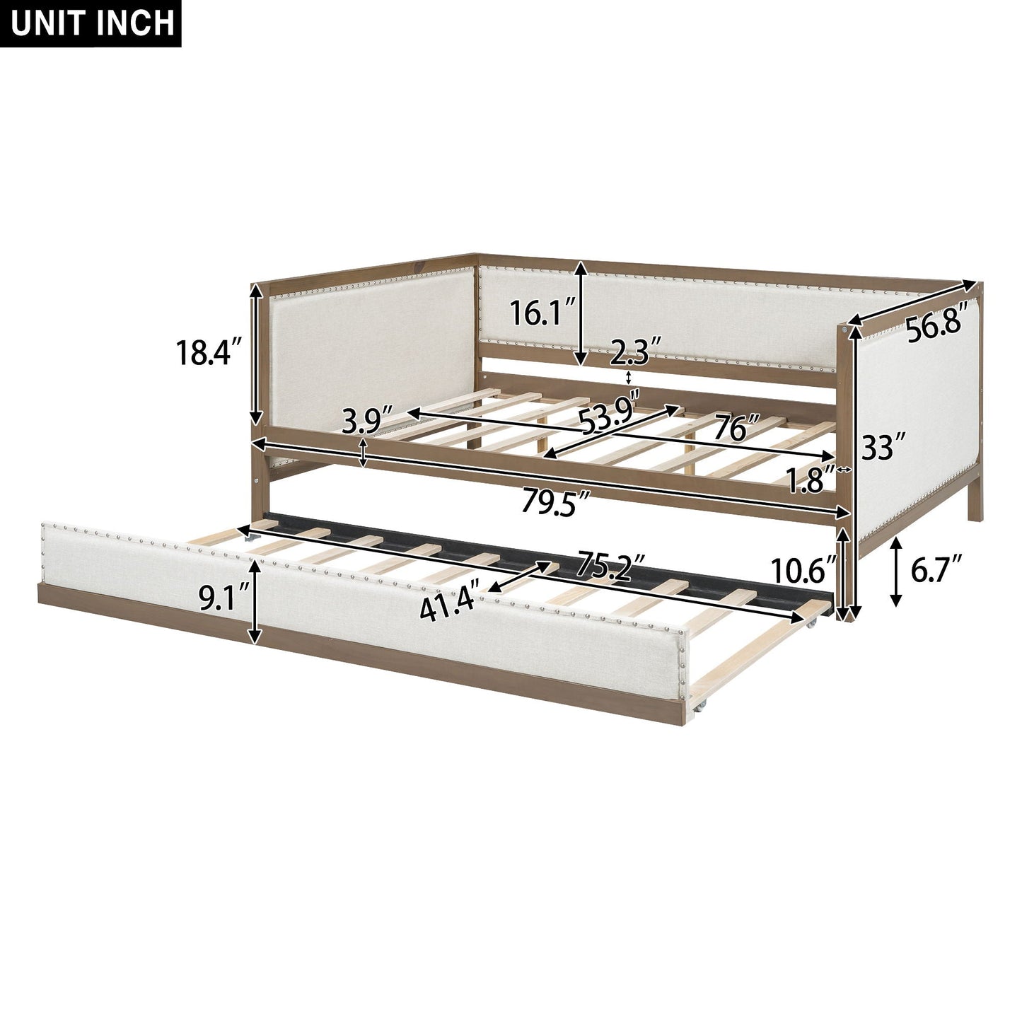 Full Size Wood Daybed
