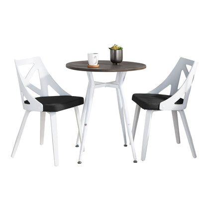Clara Charlotte - Vintage 3 Piece Round Dining Set