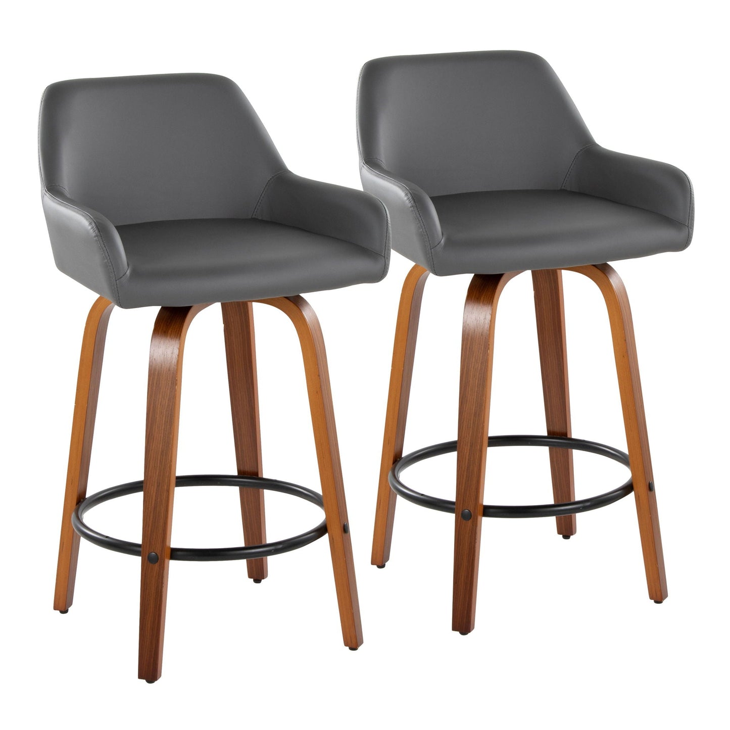 Daniella - Contemporary Fixed Height Counter Stool (Set of 2)