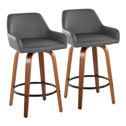 Daniella - Contemporary Fixed Height Counter Stool (Set of 2)