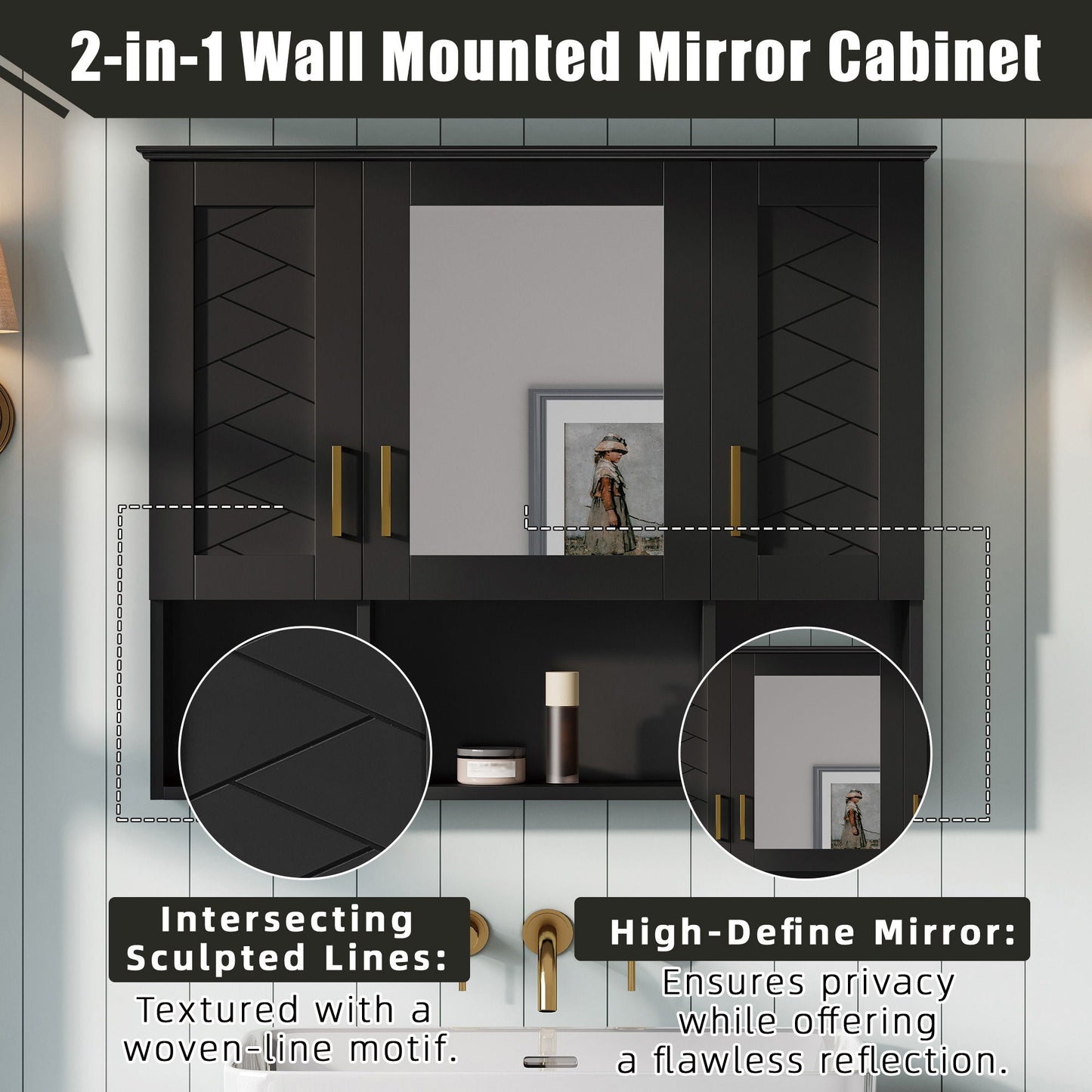 Modern Wall Mounted Medicine Cabinet Mirror