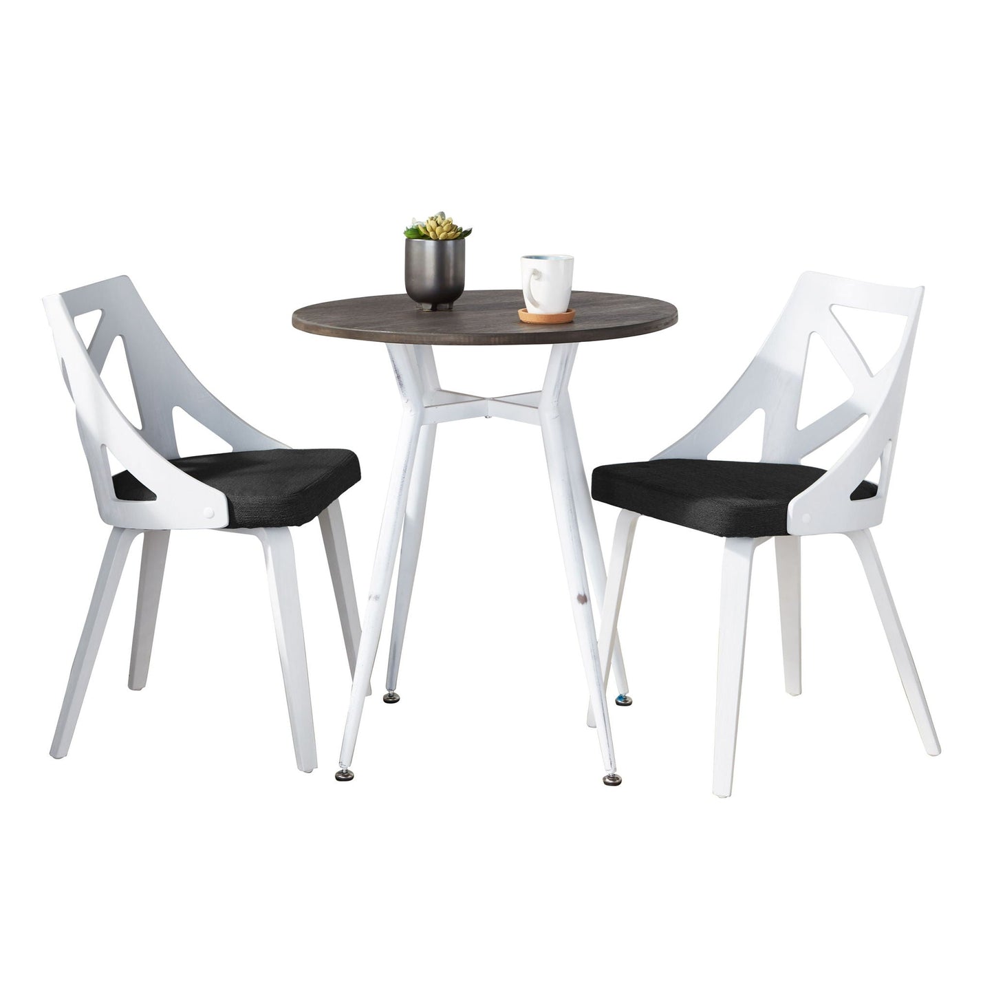Clara Charlotte - Vintage 3 Piece Round Dining Set
