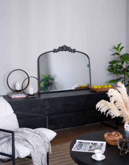 Baroque Inspired Arched Wall Mirror