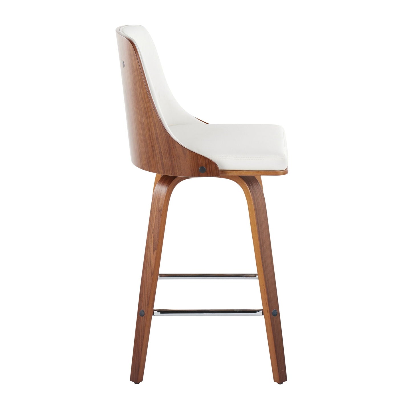 Gianna - Mid Century Modern Fixed Height Counter Stool (Set of 2)