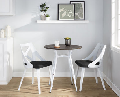Clara Charlotte - Vintage 3 Piece Round Dining Set