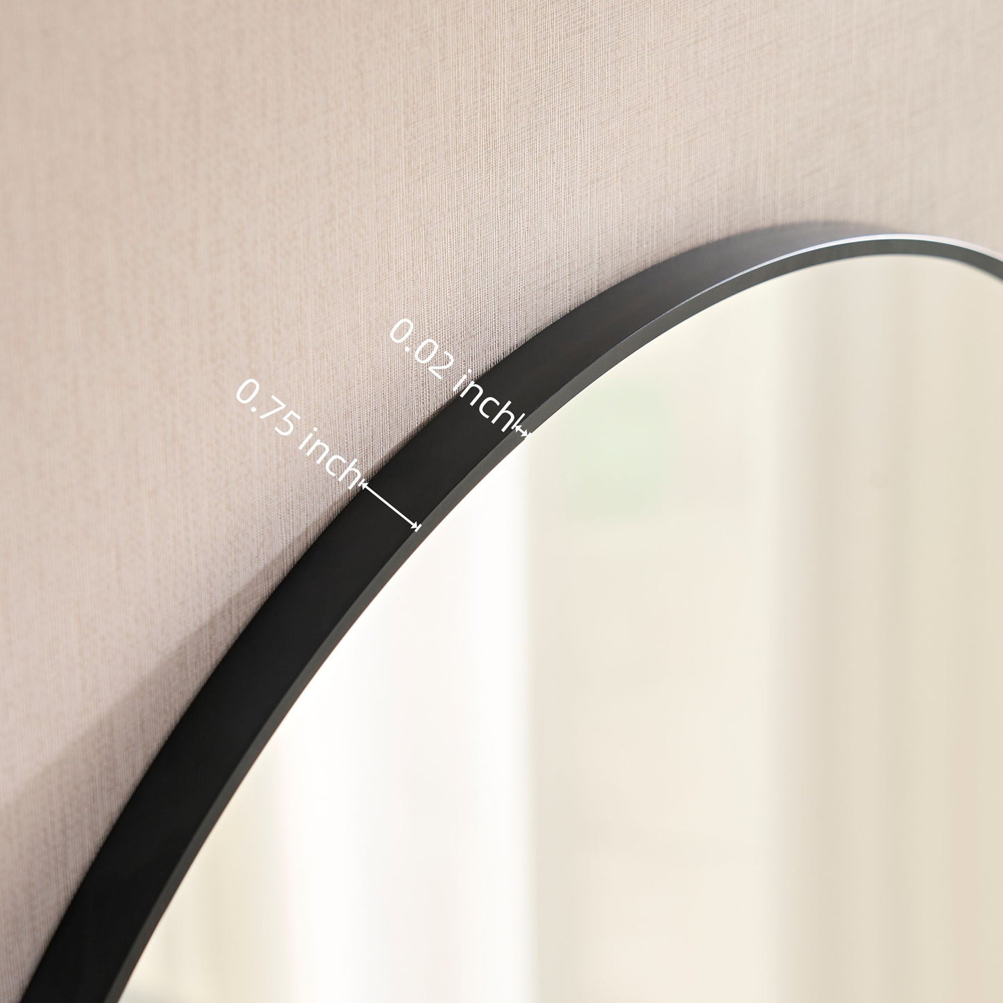 Circular Framed Wall Mirror