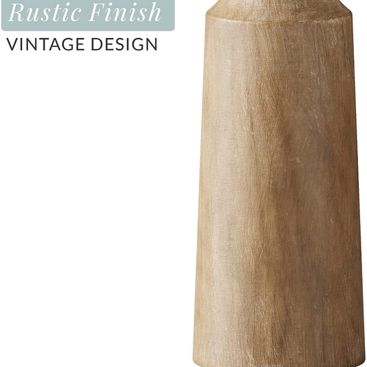 Solid Wood Retro Candlestick Holder