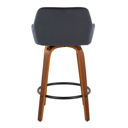 Daniella - Contemporary Fixed Height Counter Stool (Set of 2)