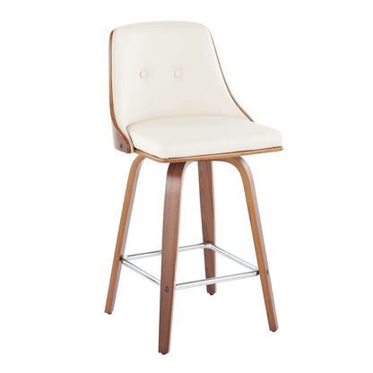Gianna - Mid Century Modern Fixed Height Counter Stool (Set of 2)