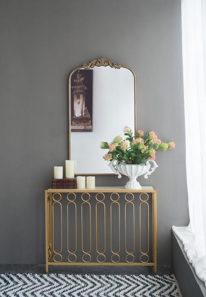 Baroque Inspired Arched Wall Mirror