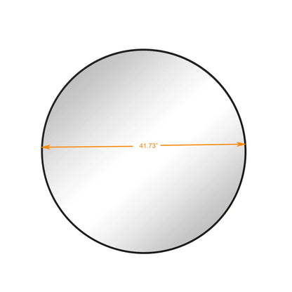 Metal Framed Circle Mirror