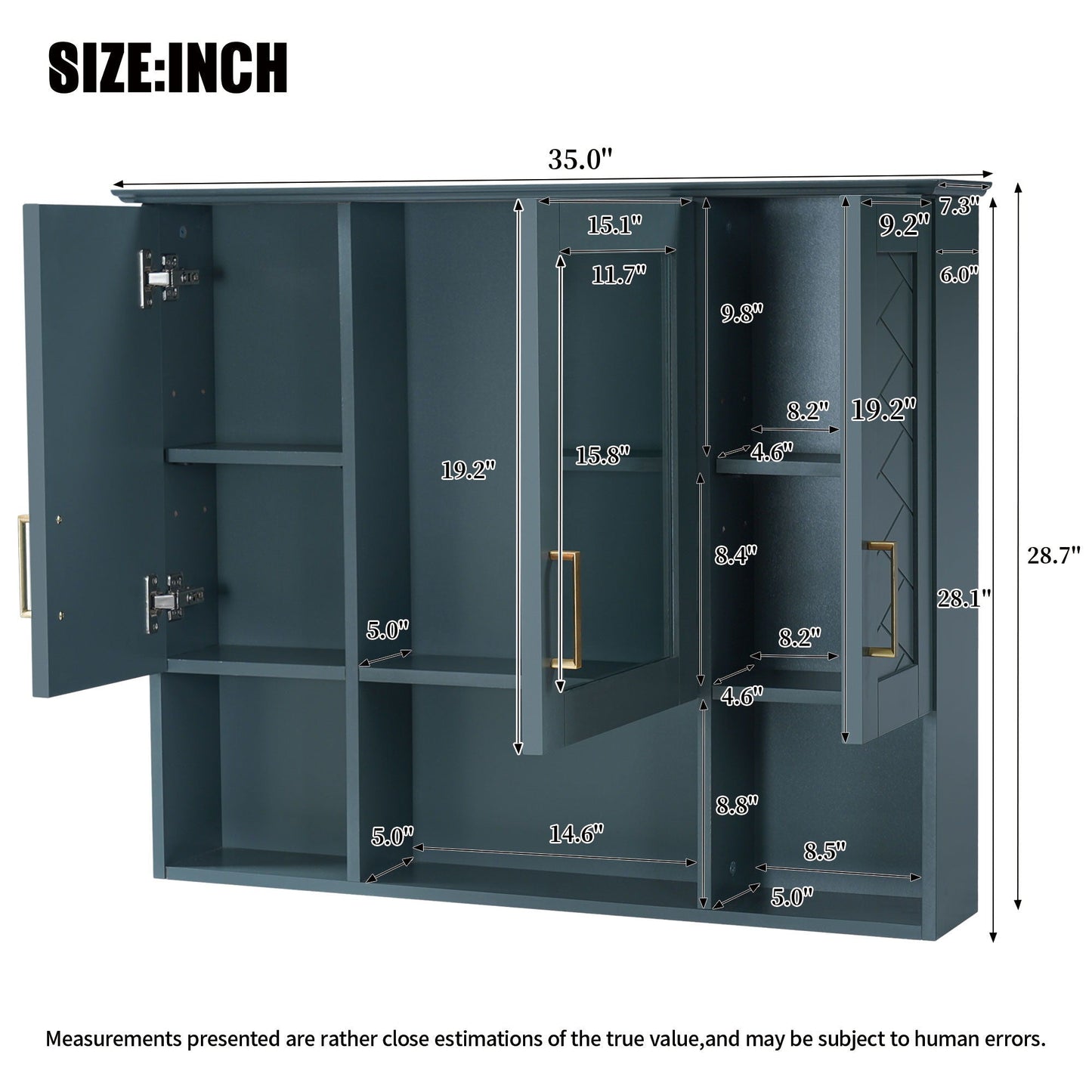 Modern Wall Mounted Medicine Cabinet Mirror