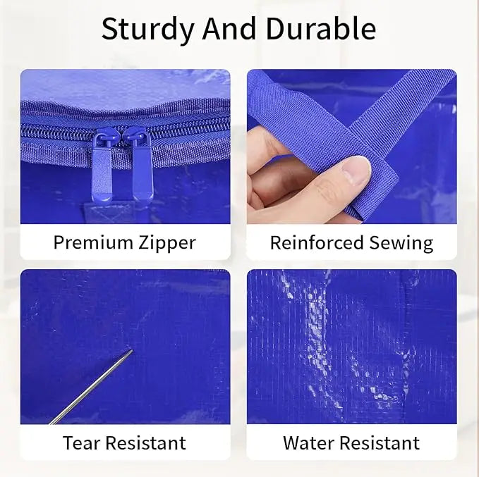 6 Pack XL Heavy Duty Storage Bags