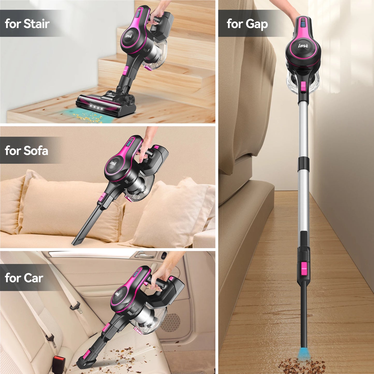 INSE N5T Cordless Vacuum Cleaner