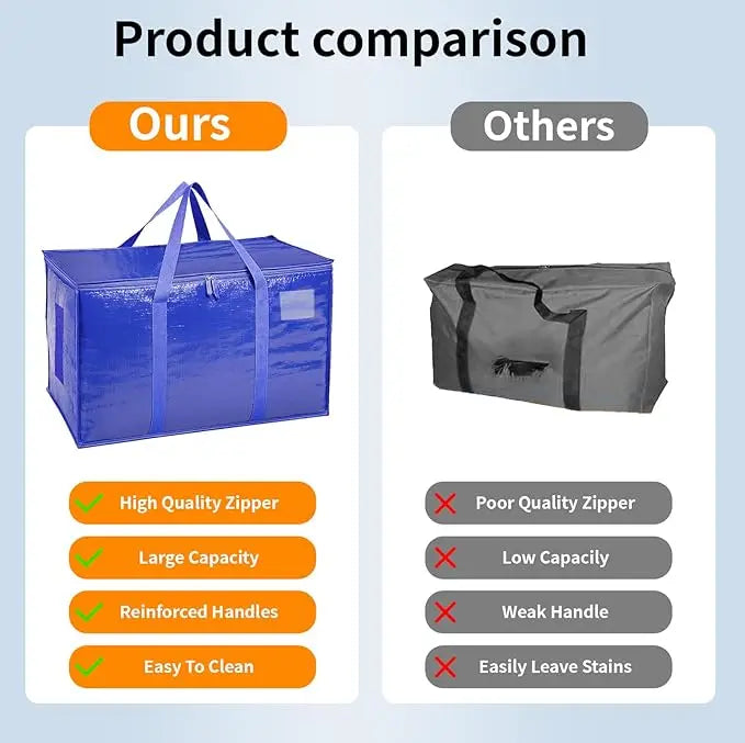 6 Pack XL Heavy Duty Storage Bags