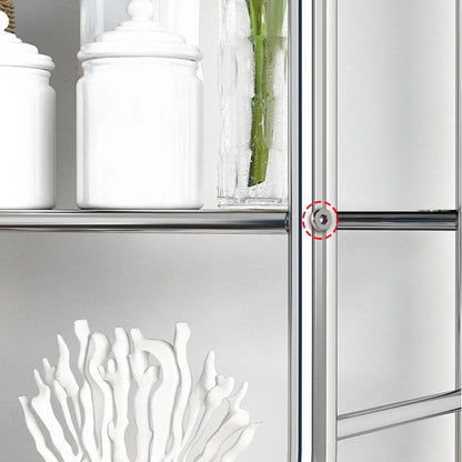 Over Toilet Storage Shelf,2/3-Tier Freestanding Over The Toilet Storage,Metal Bathroom Shelves with Paper Holder and Removable