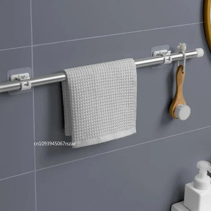 No Drill Curtain Rod Hooks Horizontal Bar