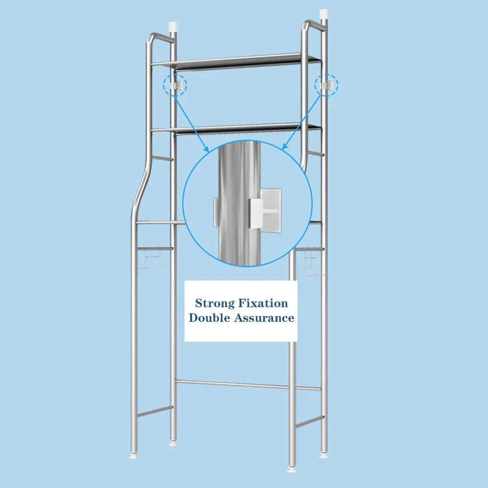 Over Toilet Storage Shelf,2/3-Tier Freestanding Over The Toilet Storage,Metal Bathroom Shelves with Paper Holder and Removable