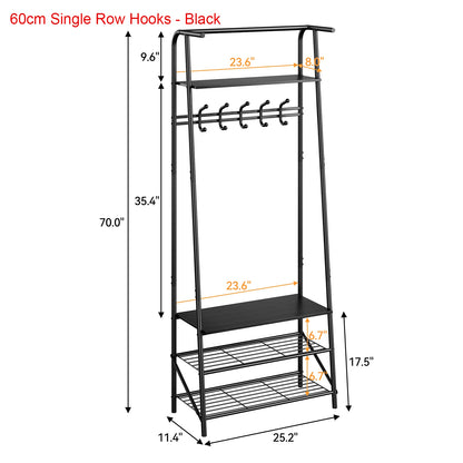 Coat Rack Shoe Bench, Hall Trees Entryway Bench
