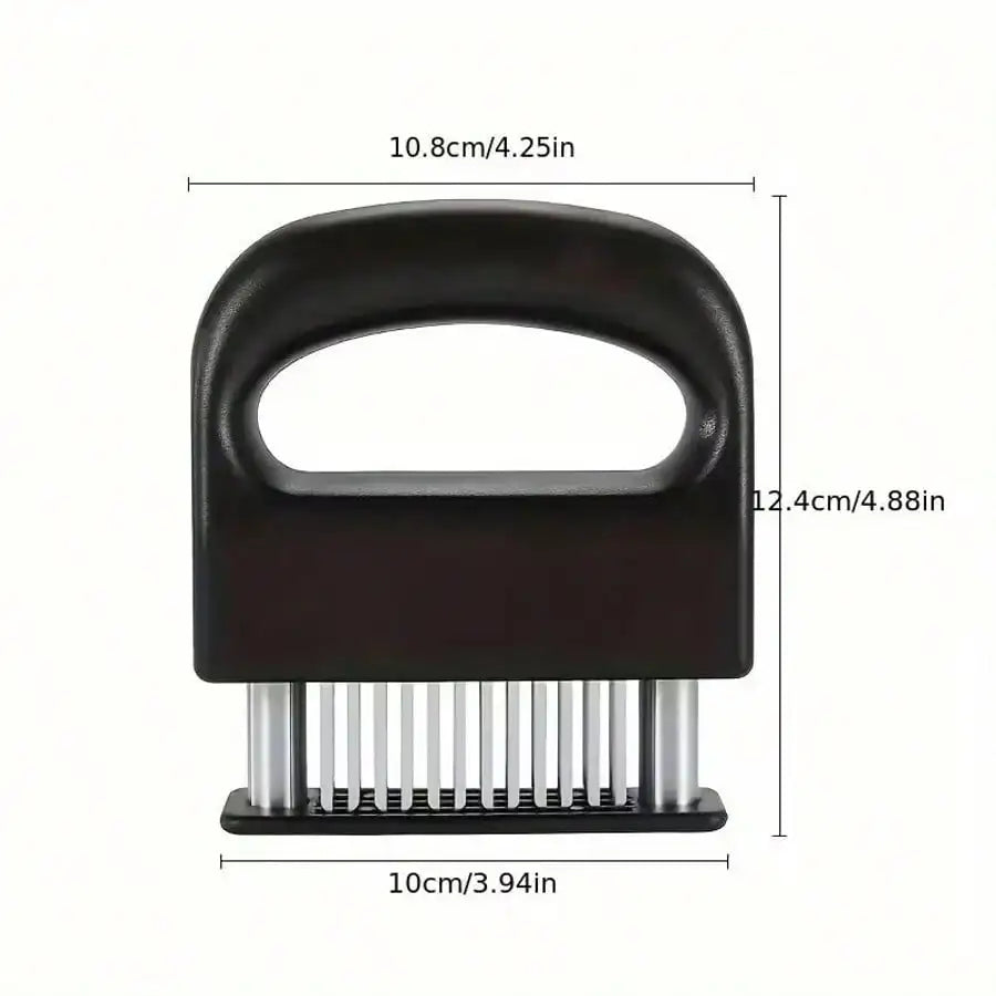 Stainless Steel 24-Needle Meat Tenderizer - Perfect For Steak, Chicken & More - Essential Kitchen Gadget