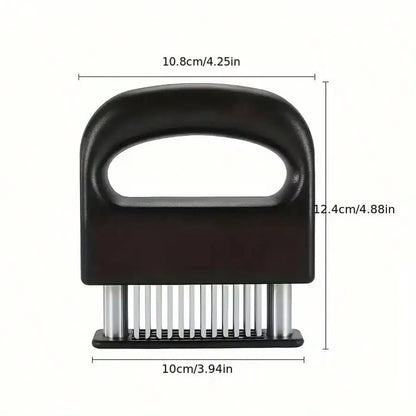 Stainless Steel 24-Needle Meat Tenderizer - Perfect For Steak, Chicken & More - Essential Kitchen Gadget
