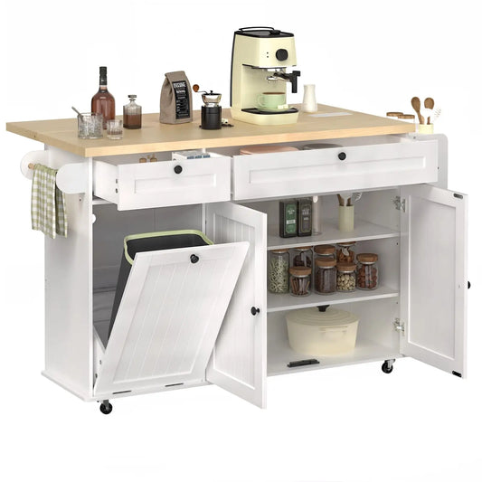 60" Rolling Kitchen Island