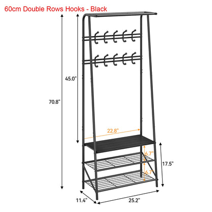 Coat Rack Shoe Bench, Hall Trees Entryway Bench