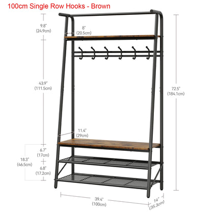 Coat Rack Shoe Bench, Hall Trees Entryway Bench