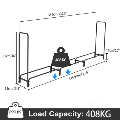 Heavy Duty Metal Wood Log Store