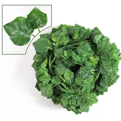 Artificial Green Ivy Leaf Rattan Creeper Leaves