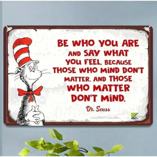 Dr. Seuss Vintage 8x12 Metal Sign
