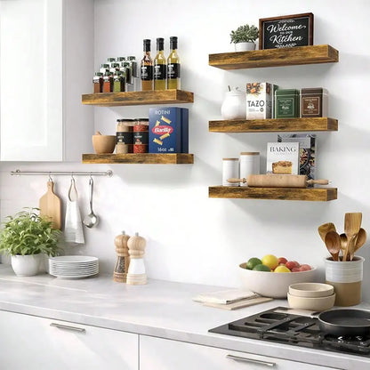 Floating Shelving Unit For Home Goods