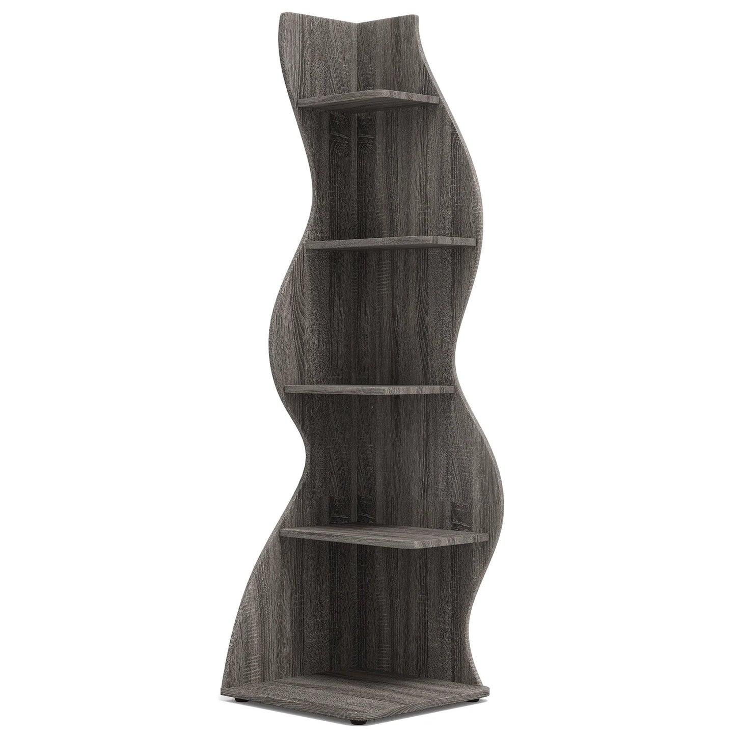 Tribesigns Corner Shelf, Modern , Stylish Corner Small Bookcase Storage Rack Plant Stand