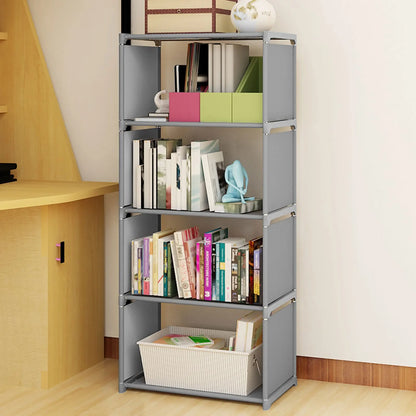 4-Layer Grey Bookcase/Book Storage