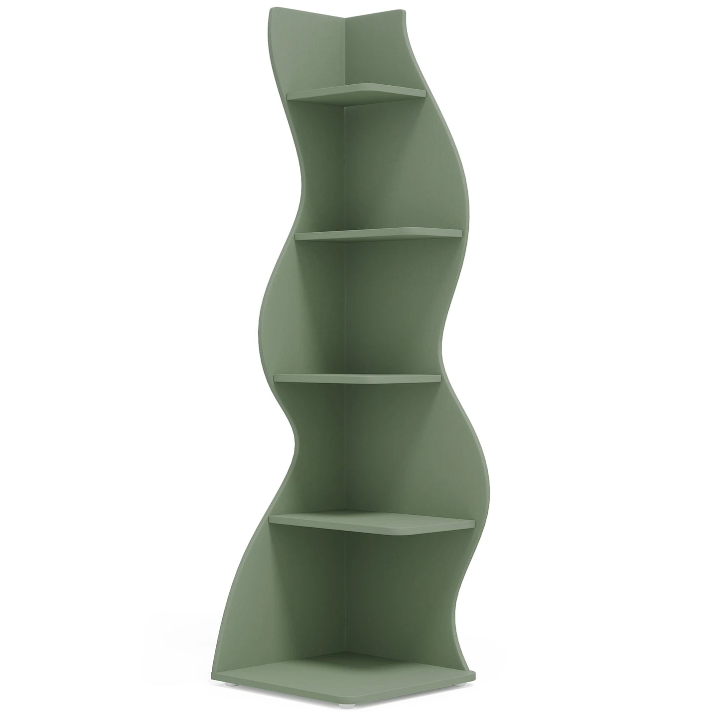 Tribesigns Corner Shelf, Modern , Stylish Corner Small Bookcase Storage Rack Plant Stand