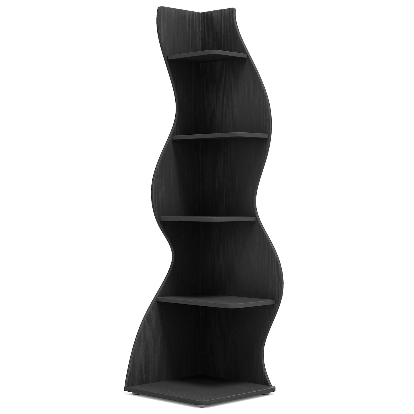 Tribesigns Corner Shelf, Modern , Stylish Corner Small Bookcase Storage Rack Plant Stand