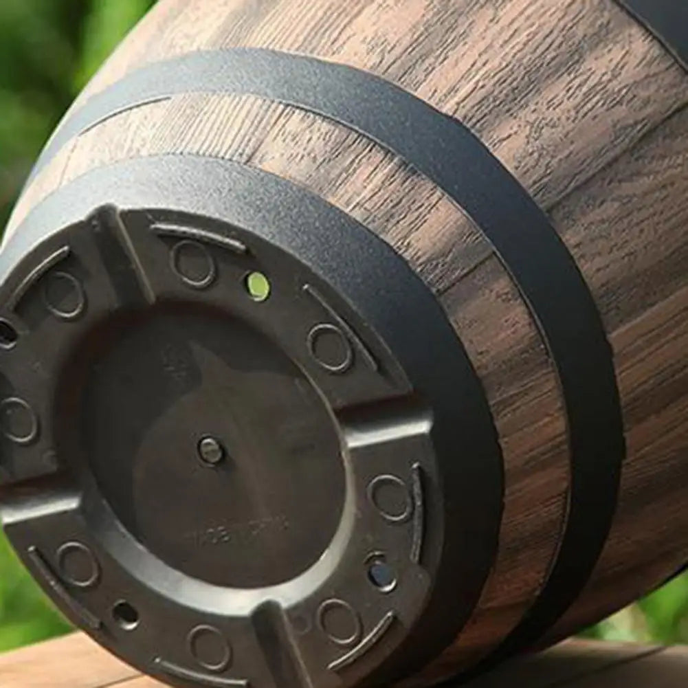 Rustic Farmhouse Faux Whiskey Barrel Planter