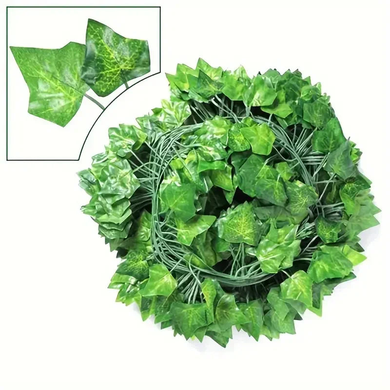 Artificial Green Ivy Leaf Rattan Creeper Leaves