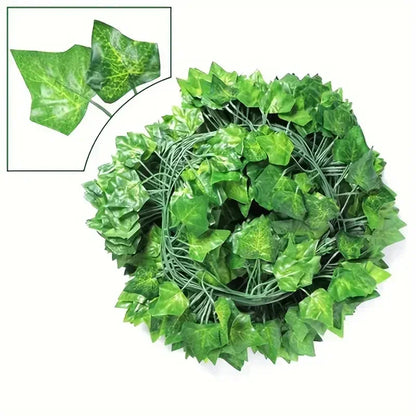 Artificial Green Ivy Leaf Rattan Creeper Leaves
