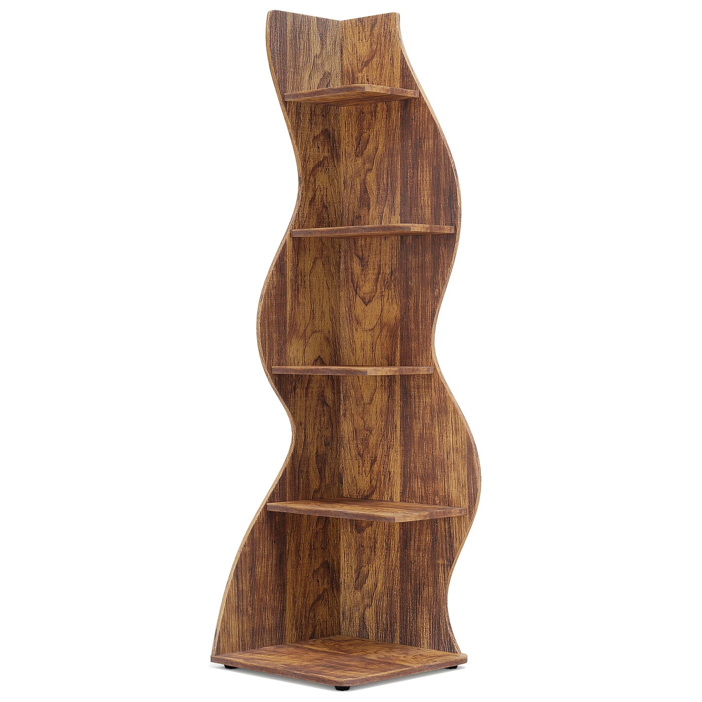 Tribesigns Corner Shelf, Modern , Stylish Corner Small Bookcase Storage Rack Plant Stand