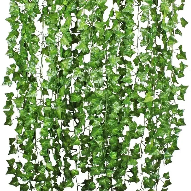 Artificial Green Ivy Leaf Rattan Creeper Leaves